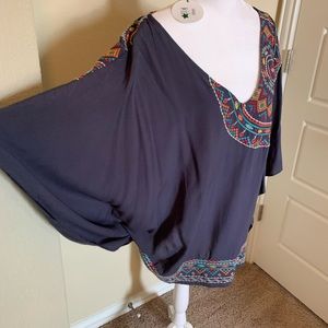 1X/2X savanna Jane batwing tunic